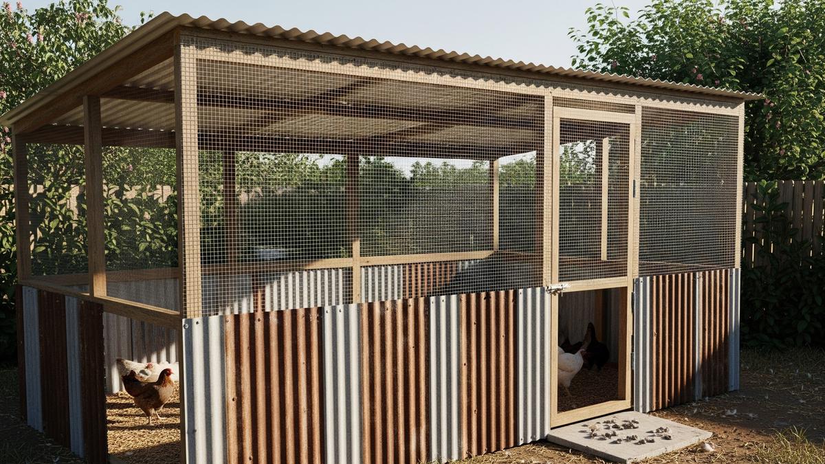 5 Desain Kandang Ayam dari Seng Bekas Sederhana, Hemat Biaya dan Ramah Lingkungan