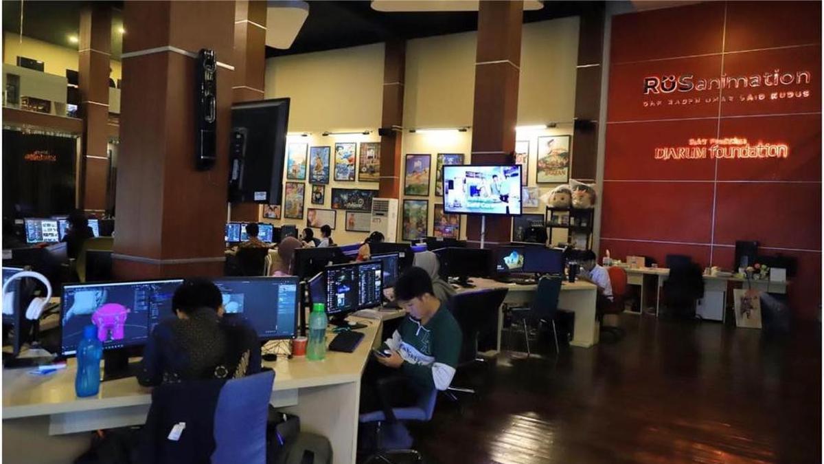 Menengok Dapur Film Animasi Nyla dan Waka Kibo Kids, SMK RUS Kudus