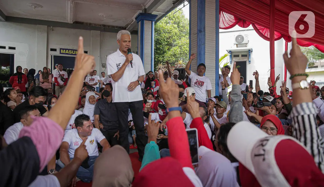 Kehadiran Ganjar Pranowo untuk melakukan safari politik Kampanye Pilpres 2024. (Liputan6.com/Faizal Fanani)