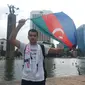 Pemuda Azerbaijan Terharu, Ucapkan Terima Kasih Indonesia (Liputan6.com/Andi Muttya Keteng)