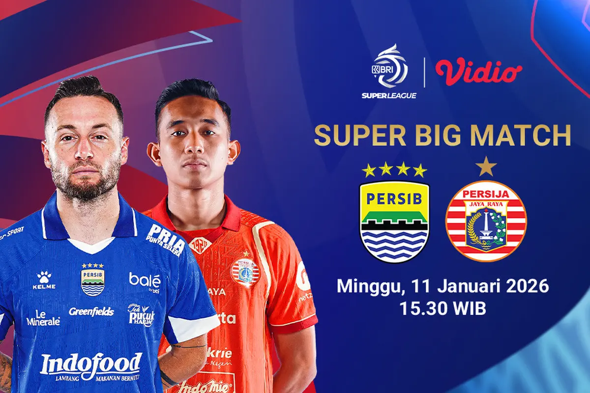 Saksikan Persib Bandung vs Persija Jakart eksklusif di Vidio. (dok. vidio.com)