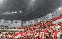 Ribuan Suporter Merahkan Indonesia Arena Dukung Timnas di Final Piala Asia Futsal Indonesia 2026