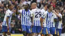 Sementara Brighton and Hove Albion masih sempurna di Premier League. Sebelumnya, Kaoru Mitoma cs. menghajar Everton dengan skor 3-0 pada 17 Agustus 2024. (Gareth Fuller/PA via AP)