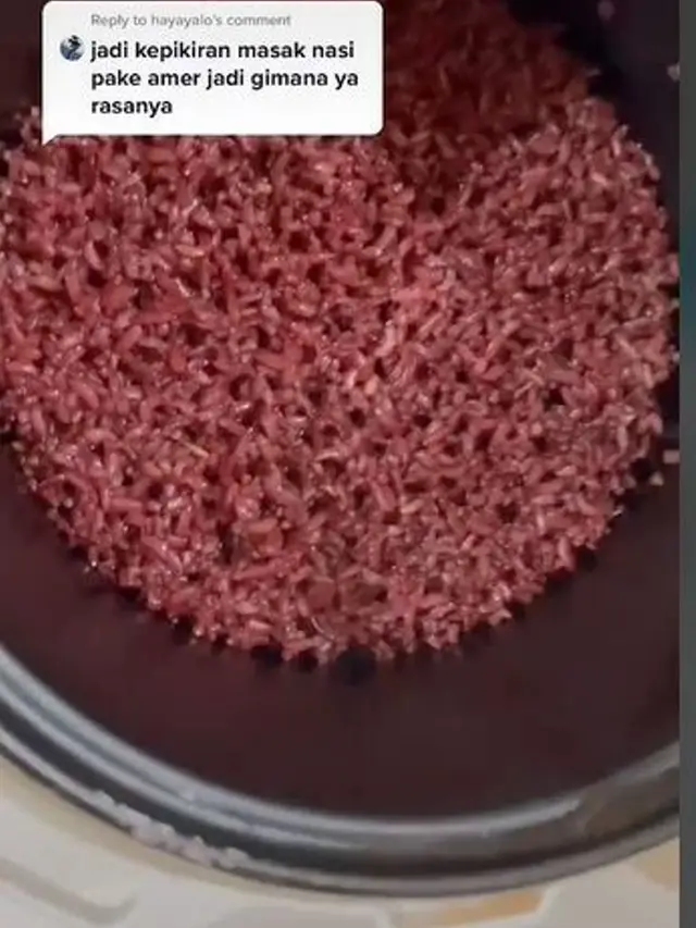 Beredar Video Masak Nasi Pakai Anggur Merah, Bagaimana Hasilnya?