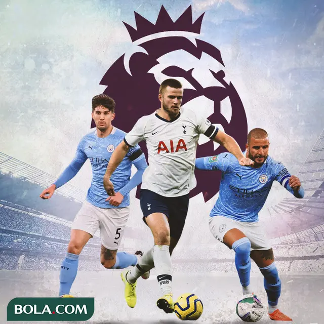 Premier League - John Stones, Eric Dier, Kyle Walker