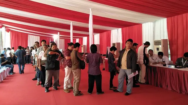 Pembuatan SIM A untuk Supir Taksi yang Diselenggarakan Kemenhub dan Polda Metro Jaya (Dok Foto: Liputan6.com/Septian Deny)