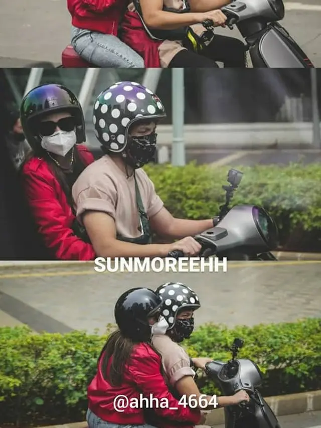 6 Potret Aurel Hermansyah dan Atta Halilintar Kencan Naik Motor, Romantis