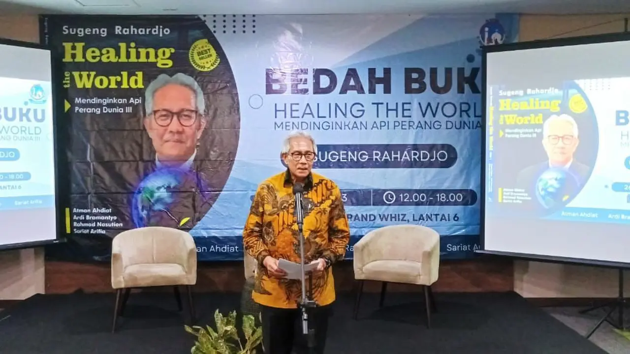 Sugeng Rahardjo merilis buku terbarunya yang berjudul "Healing the World – Memadamkan Api Perang Dunia Ketiga".