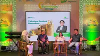 Talkshow Festival Ramadhan Bersama Pemimpin PT Pegadaian Kanwil IX Jakarta 2, Endang Pratiwi, dalam Panggung Emas Ramadan Pegadaian di Jakarta Selatan. (Pegadaian)