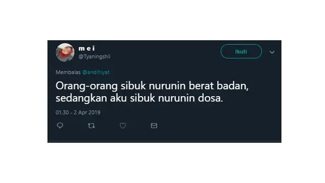 Cuitan Netizen Soal Sibuk Nurunin Berat