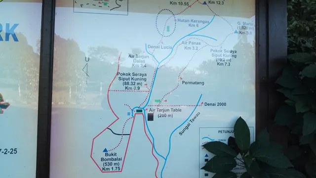 Peta ke Bukit Bombalai di Serawak Malaysia