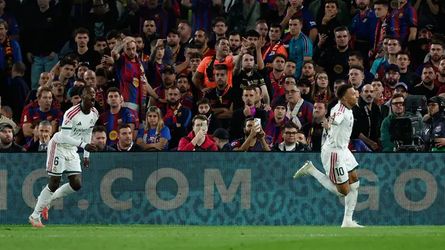 Pemain Real Madrid Kylian Mbappe