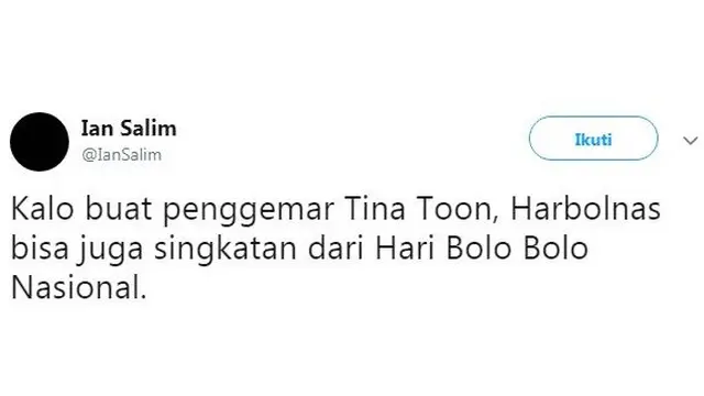 plesetan harbolnas ala warganet (foto: Twitter/@IanSalim)
