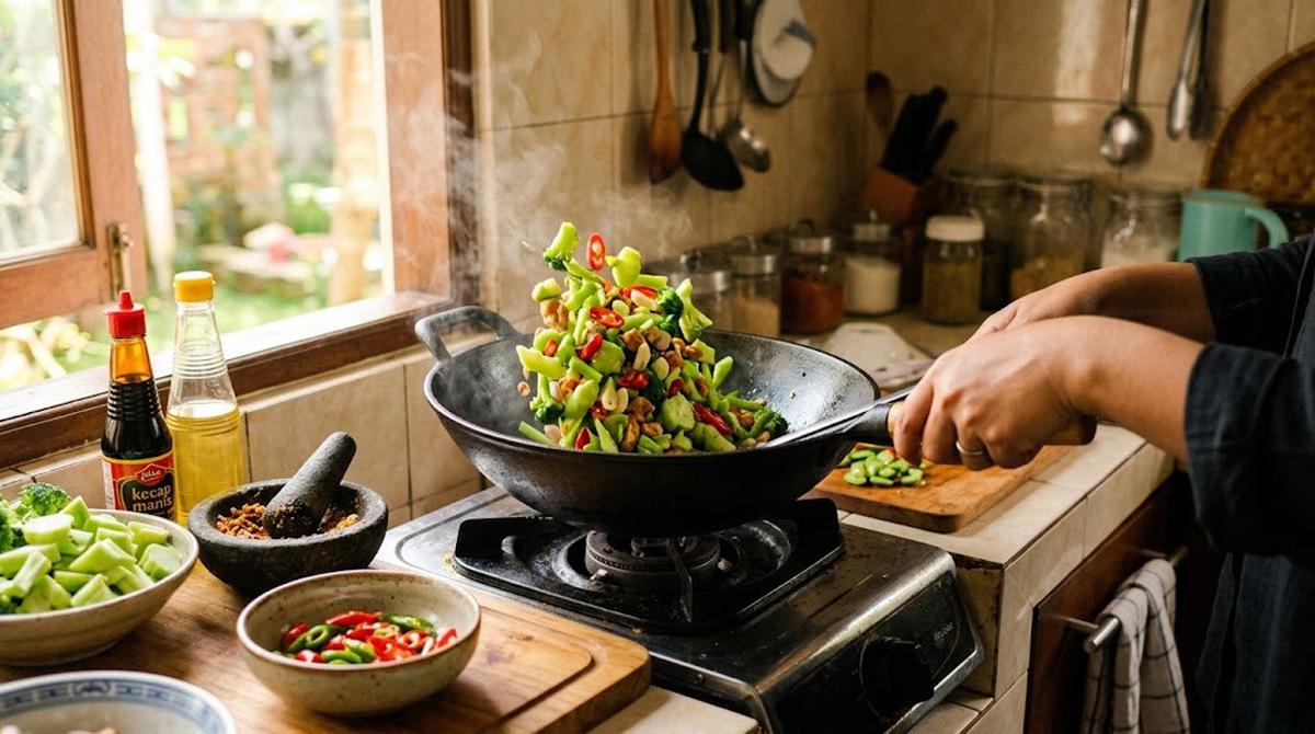 Resep Oseng Bonggol Brokoli agar Tidak Ada Bagian Sayur yang Terbuang/AI Generated