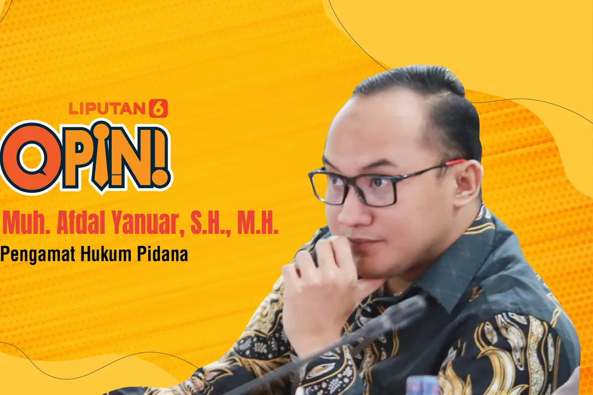 PPengamat Hukum Pidana, Muh. Afdal Yanuar, S.H., M.H.