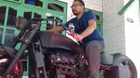 Hebat! Warga Tegal Ciptakan Moge dari Mesin Mobil