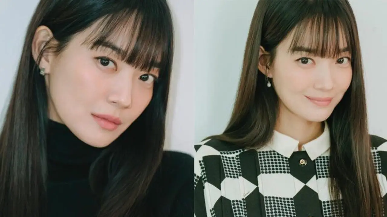 Cara mudah bikin poni korea di rumah saja seperti Shin Min Ah/dok. Instagram Shin Min Ah