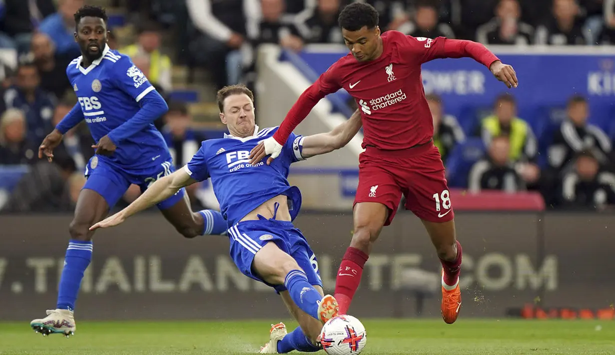 Berkat kemenangan ini, Liverpool semakin mendekati empat besar klasemen Liga Inggris 2022/2023. (Tim Goode/PA via AP)