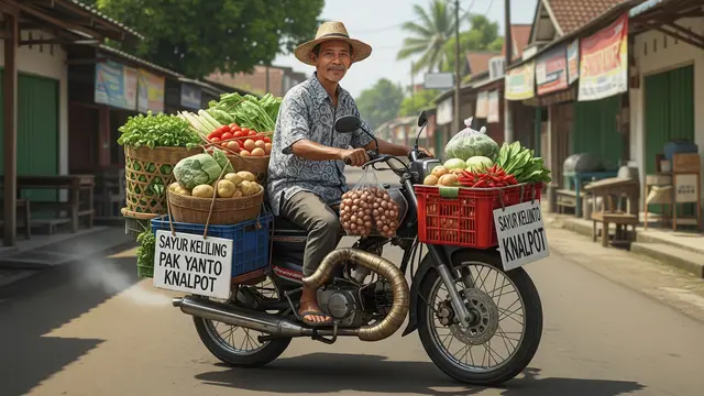 Jualan Sayur Keliling Skala Kecil