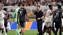 Kemenangan ini membawa Real Madrid finis sebagai juara Grup H Piala Dunia Antarklub 2025 dengan tujuh poin dan melaju ke babak 16 besar. (FRANCK FIFE/AFP)
