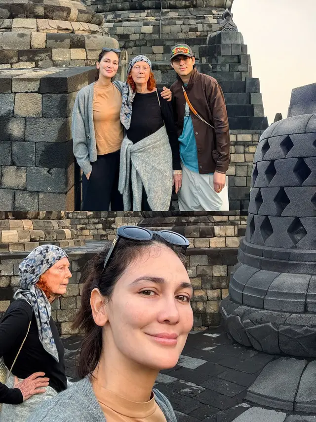 Potret Kedekatan Maxime dan Mertua/ Instagram @lunamaya
