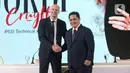 Ketua Umum Persatuan Sepak Bola Seluruh Indonesia (PSSI), Erick Thohir resmi mengenalkan Jordi Cruyff sebagai penasihat teknik. (Liputan6.com/Angga Yuniar)