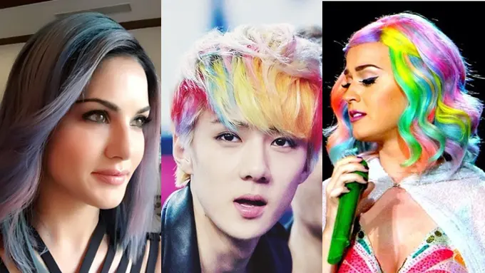 Selebriti dengan rambut mirim es krim!