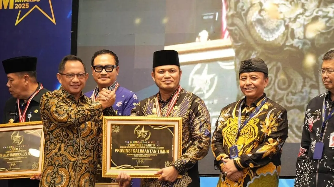 Pemerintah Provinsi Kalimantan Timur (Pemprov Kaltim) menerima SPM Awards 2025.