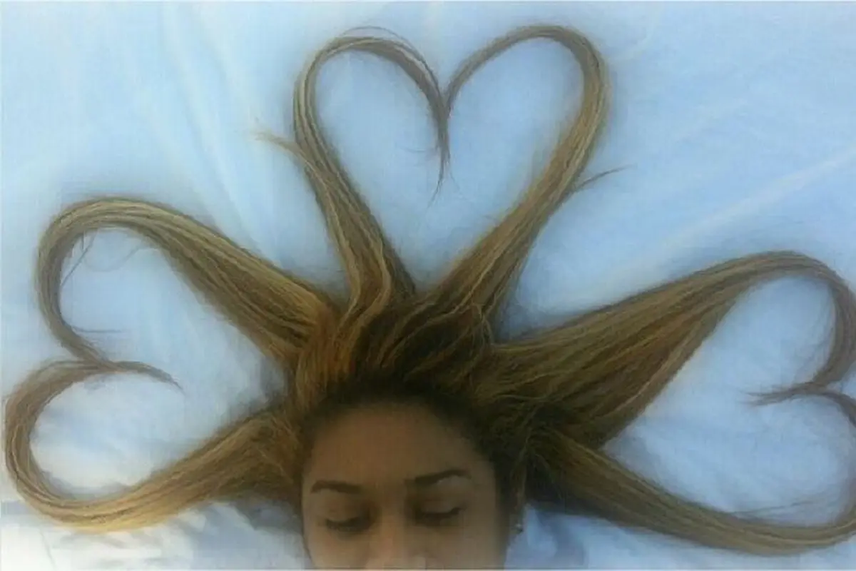 Foto Rambut Berbentuk Hati Ramaikan Jagad Instagram