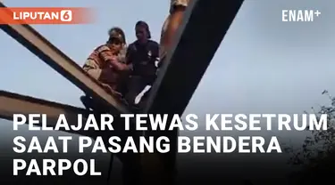 Remaja Tewas Tersengat Listrik Saat Pasang Bendera Parpol di Lampung