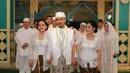  Arie yang baru saja secara resmi menikahi artis Ratu Felisha mengaku tidak merasa gugup saat mengucapkan ijab kabul. (Adrian Putra/Bintang.com)
