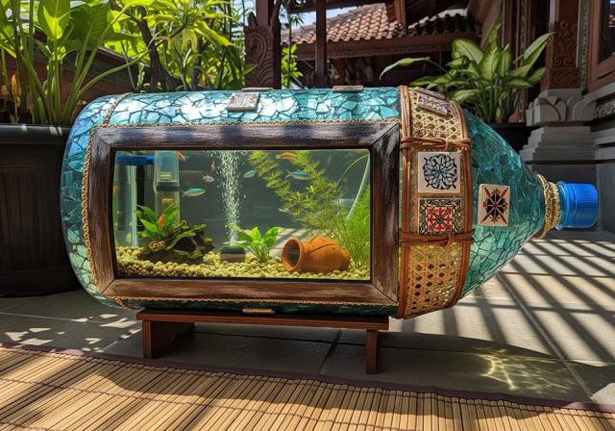10 Desain Akuarium dari Galon Bekas, Bisa Percantik Teras Rumah