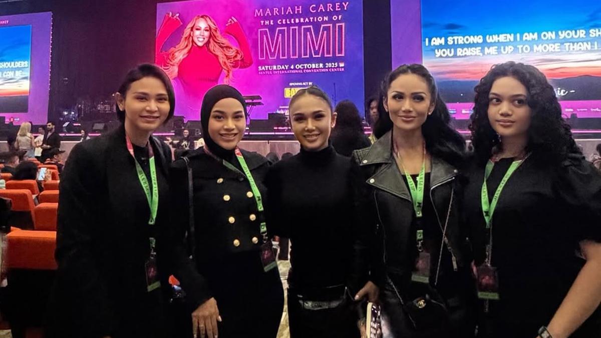 8 Potret Artis Nonton Konser Mariah Carey di Jakarta, Krisdayanti Boyong Keluarga