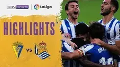 Berita video beragam aksi eks pemain Manchester United, Adnan Januzaj, dalam highlights kemenangan ketujuh Real Sociedad di Liga Spanyol 2020/2021 saat menghadapi Cadiz, Sabtu (22/11/2020) malam hari WIB.