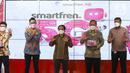 Pada uji coba ini, smartfren menggandeng Qualcomm dan ZTE sebagai mitra penyedia teknologi 5G. Uji coba 5G Tahap Dua menggunakan spektrum yang belum pernah dipakai sebelumnya, yakni mmWave di frekuensi 28GHz dengan lebar pita 800MHz. (Liputan6.com/Pool/smartfren)