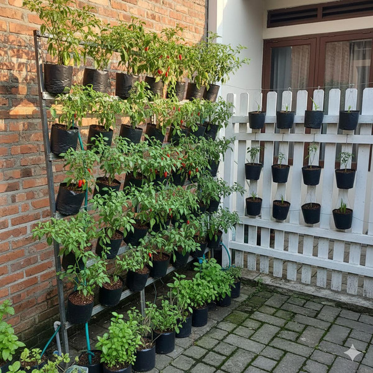 Model Kebun Cabai Rawit Sistem Vertikal, Solusi Inovatif untuk Lahan Terbatas