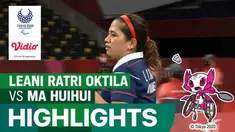 Berita Video, Highlights Pertandingan Leani Ratri Oktila Vs Ma Huihui di  Tunggal Putri Paralimpiade Tokyo 2020