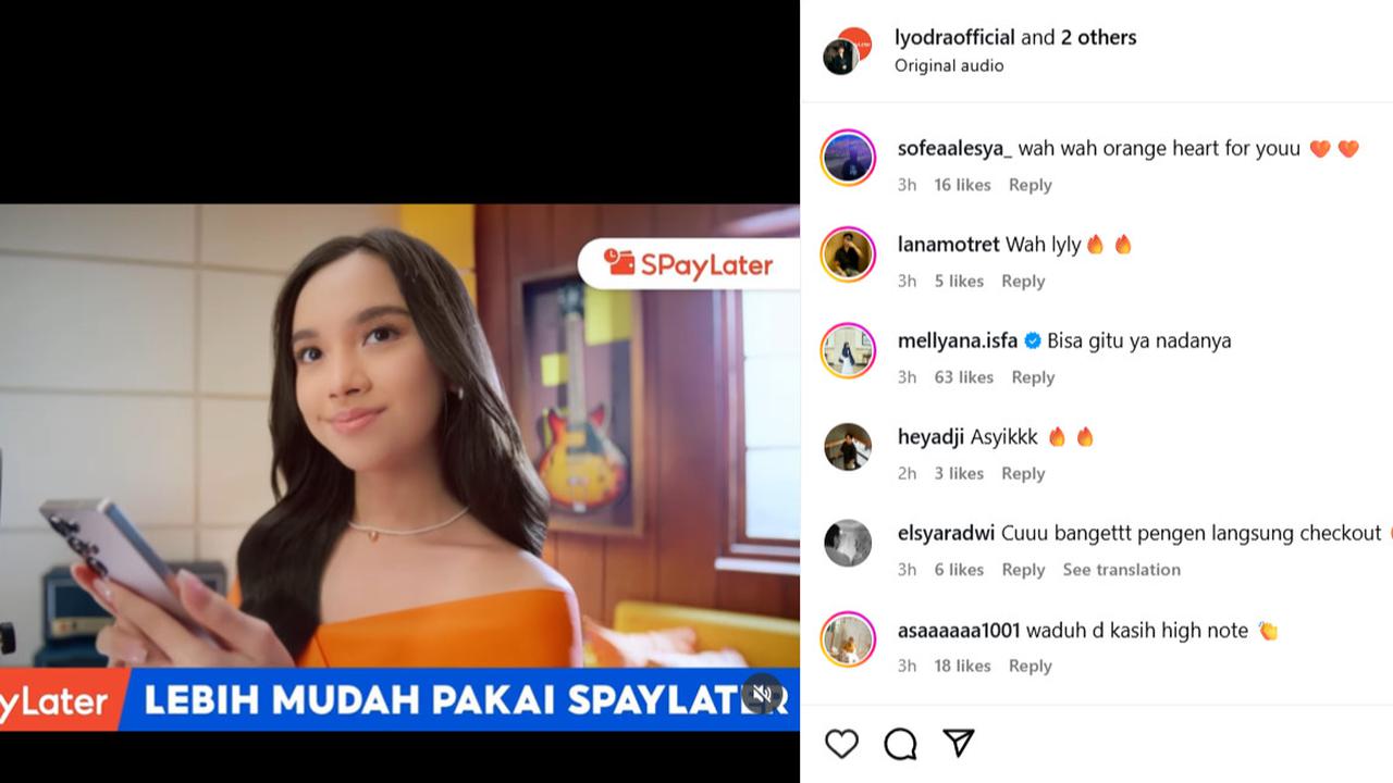 Positive Vibes Banget! Lyodra Bikin Iklan SPayLater Jadi Makin Berkesan