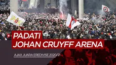 Berita video perayaan gelar juara Eredivise ke-35 Ajax Amsterdam di Johan Cruyff Arena, Minggu (2/5/21)