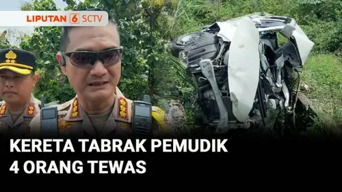  Mobil Pemudik Tertabrak Kereta Api di Sukoharjo, Empat Orang Satu Keluarga Tewas