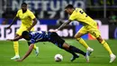 Saat ini, Inter Milan tertahan di posisi dua klasemen Serie A 2024/2025 dengan 78 poin dari 37 pertandingan, tertinggal satu poin dari Napoli, sang pemuncak klasemen Serie A 2024/2025. (Nicolo Campo/AFP)