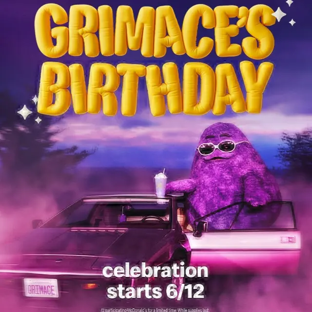 Grimace, Maskot McDonald's