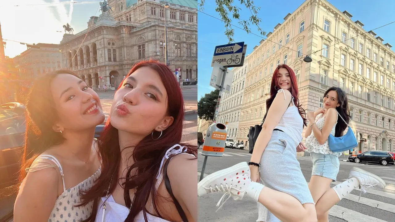 Beby Tsabina dan Cassandra Lee Liburan di Vienna