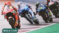MotoGP - Marc Marquez, Alex Rins, Joan Mir, Fabio Quartararo (Bola.com/Adreanus Titus)