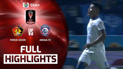 VIDEO: Arema FC Menang Tipis 1-0 atas Persik, Jaga Kans Lolos 8 Besar Piala Presiden 2022