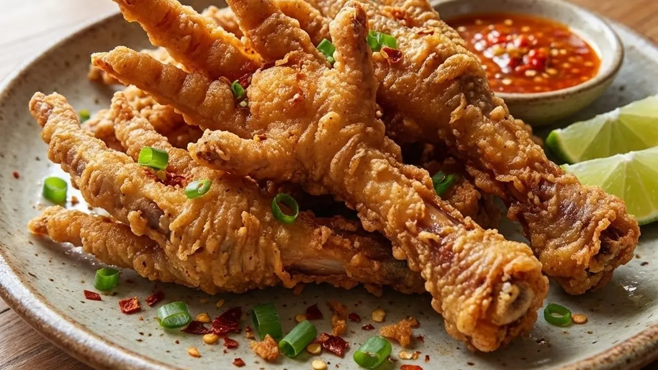 Ilustrasi Ceker Crispy Goreng Tepung Renyah