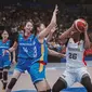 Aksi timnas basket putri saat melawan Mongolia di Asian Games 2023 (dok Perbasi)