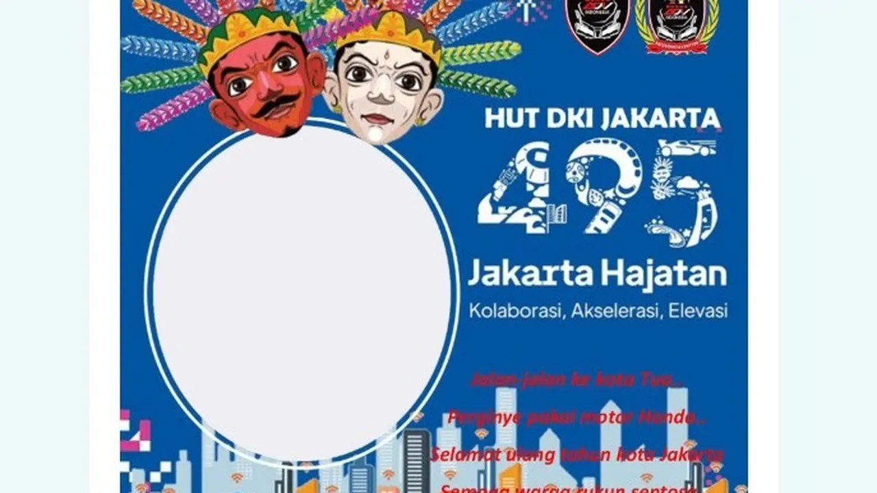 Link Twibbon Ulang Tahun Jakarta 2022