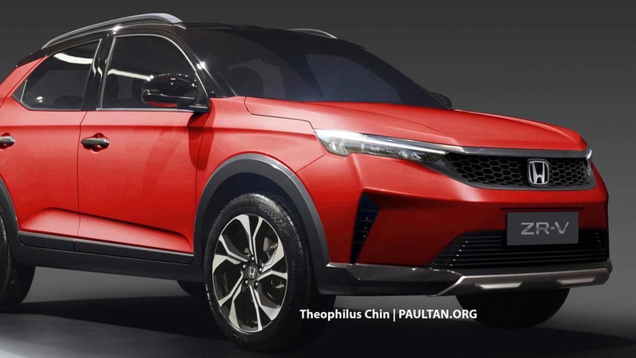 Render Honda ZR-V berbasis dari Honda SUV RS Concept (Theophilus Chin, paultan.org)