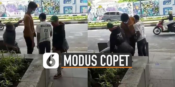 VIDEO: Viral Modus Copet Beraksi di Alun-Alun Kota Bandung